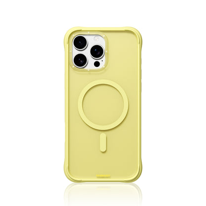 Apple iPhone 16 Pro Max Kılıf M-safe Şarj Özellikli Youngkit Macaroon Serisi Kapak Beyaz