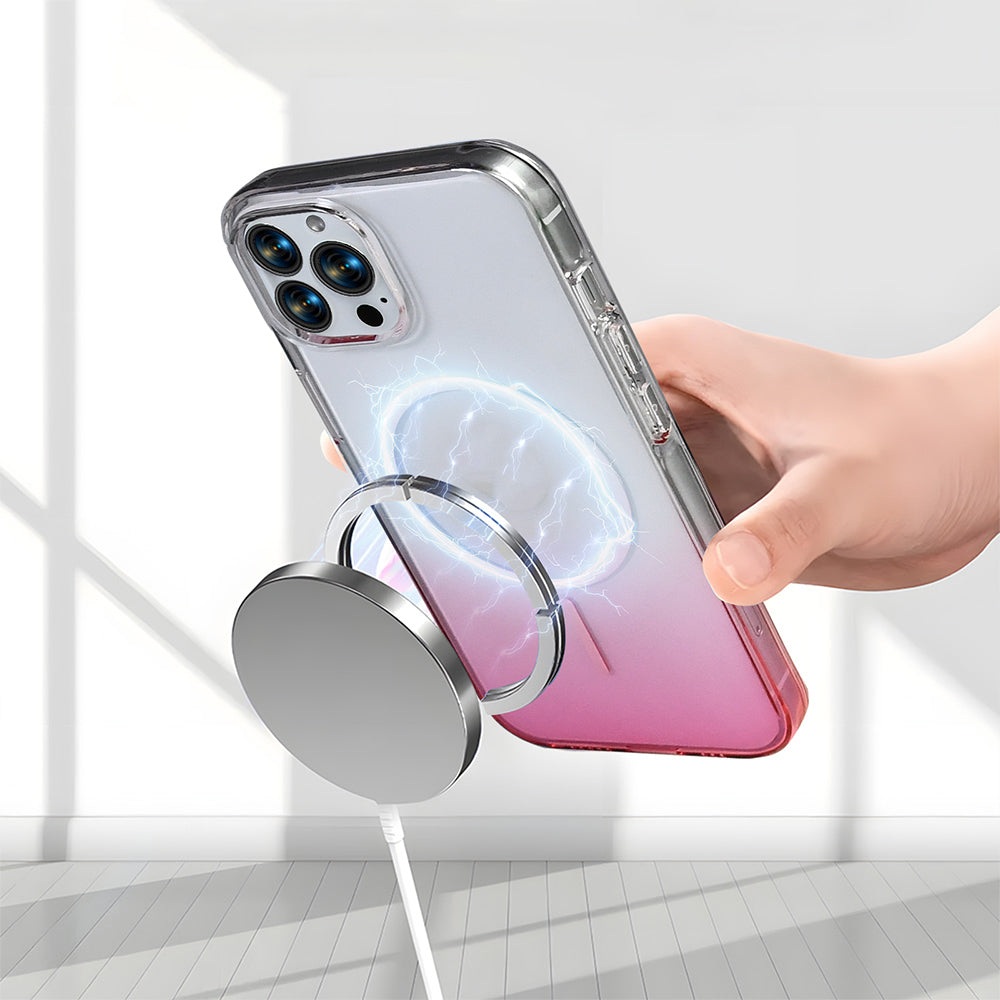 Apple iPhone 16 Pro Max Kılıf M-Safe Şarj Özellikli Zore Septik Silikon Kapak Siyah