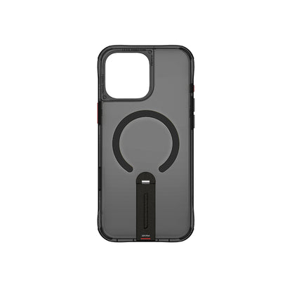 Apple iPhone 16 Pro Max Kılıf M-safe Şarj Özellikli 360 Derece Dönebilen Standlı Skinarma Helix Kapak Titanyum