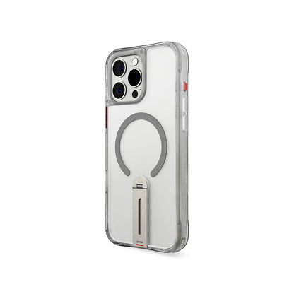 Apple iPhone 16 Pro Max Kılıf M-safe Şarj Özellikli 360 Derece Dönebilen Standlı Skinarma Helix Kapak Siyah