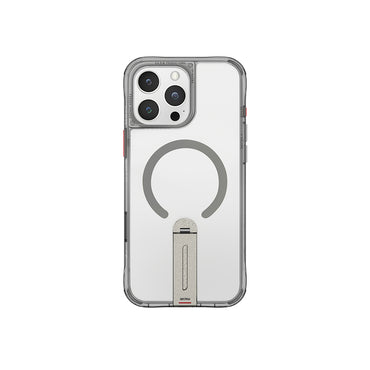 Apple iPhone 16 Pro Max Kılıf M-safe Şarj Özellikli 360 Derece Dönebilen Standlı Skinarma Helix Kapak Siyah