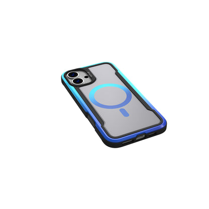 Apple iPhone 16 Pro Max Kılıf M-safe Şarj Özellikli Airbagli Raptic Shield 2.0 Serisi Şeffaf Arka Yüzey Kapak Siyah
