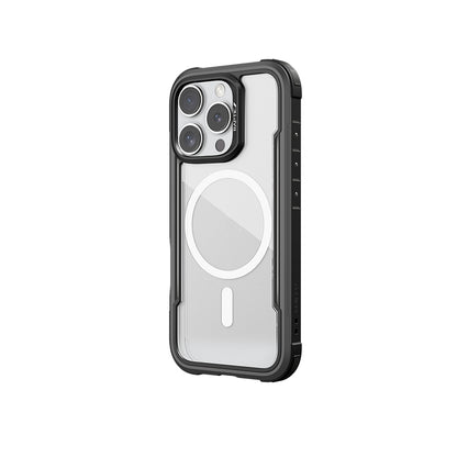 Apple iPhone 16 Pro Max Kılıf M-safe Şarj Özellikli Airbagli Raptic Shield Serisi Şeffaf Arka Yüzey Kapak Yeşil