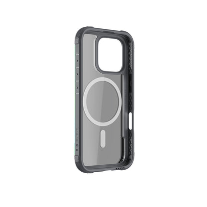 Apple iPhone 16 Pro Max Kılıf M-safe Şarj Özellikli Airbagli Raptic Shield Serisi Şeffaf Arka Yüzey Kapak Colorful