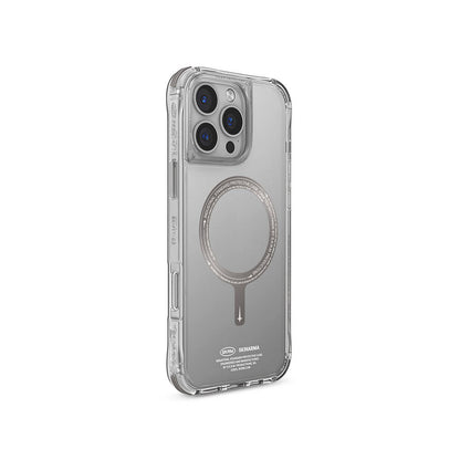 Apple iPhone 16 Pro Max Kılıf M-safe Şarj Özellikli Airbagli Şeffaf SkinArma Saido Prime Kapak Titanyum