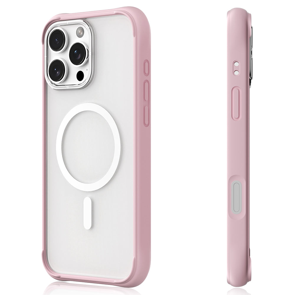 Apple iPhone 16 Pro Max Kılıf M-safe Şarj Özellikli Airbagli Youngkit Dynamic 2 Serisi Kapak Pembe