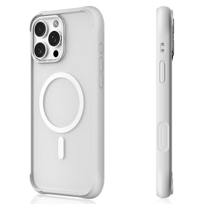 Apple iPhone 16 Pro Max Kılıf M-safe Şarj Özellikli Airbagli Youngkit Dynamic 2 Serisi Kapak Beyaz