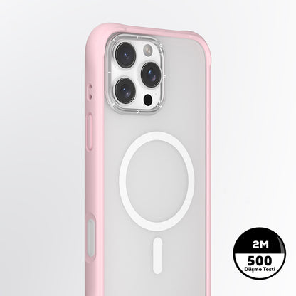 Apple iPhone 16 Pro Max Kılıf M-safe Şarj Özellikli Airbagli Youngkit Dynamic 2 Serisi Kapak Siyah