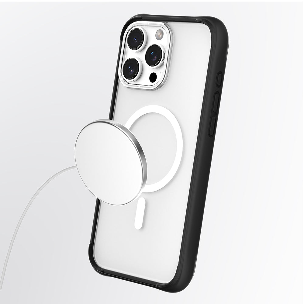 Apple iPhone 16 Pro Max Kılıf M-safe Şarj Özellikli Airbagli Youngkit Dynamic 2 Serisi Kapak Siyah