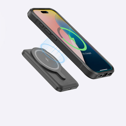 Apple iPhone 16 Pro Max Kılıf M-safe Şarj Özellikli Amazingthing Glamour Serisi Kapak Siyah