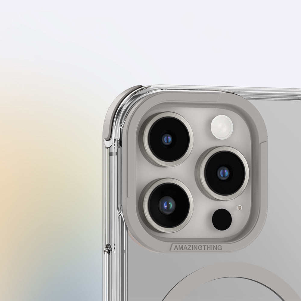 Apple iPhone 16 Pro Max Kılıf M-safe Şarj Özellikli Amazingthing Omni Serisi Kapak Rose Gold