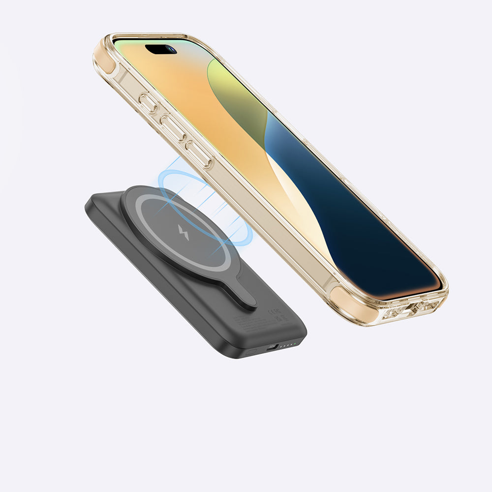 Apple iPhone 16 Pro Max Kılıf M-safe Şarj Özellikli Amazingthing Omni Serisi Kapak Gri