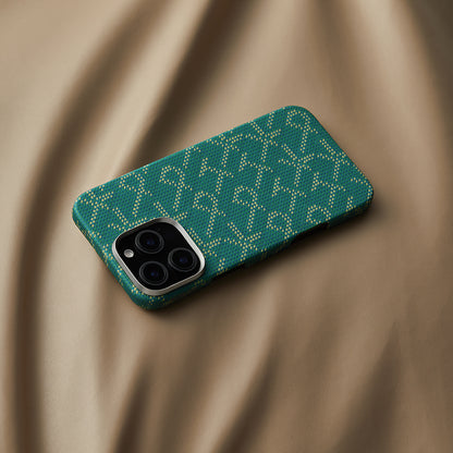 Apple iPhone 16 Pro Max Kılıf M-safe Şarj Özellikli Aramid Fiber Pitaka Tactile Woven Monogram Serisi Kapak Siyah