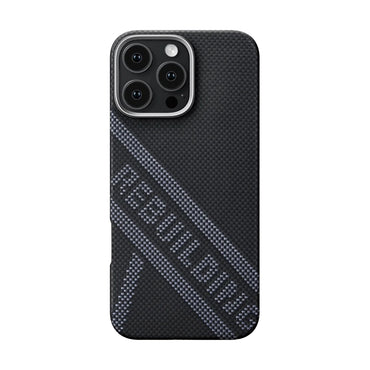 Apple iPhone 16 Pro Max Kılıf M-safe Şarj Özellikli Aramid Fiber Re-TROS Tasarımlı Pitaka Tactile Woven Rebuilding Serisi Kapak Yeşil