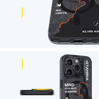 Apple iPhone 16 Pro Max Kılıf M-safe Şarj Özellikli Benks City Serisi Kapak Mavi