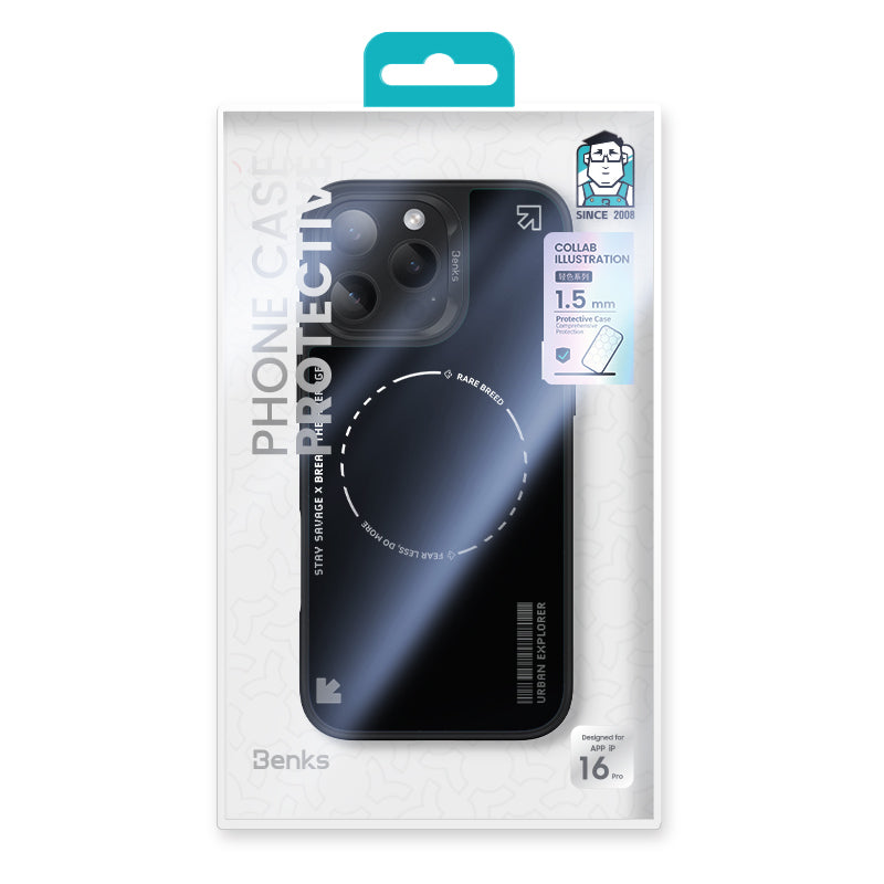 Apple iPhone 16 Pro Max Kılıf M-safe Şarj Özellikli Benks Dynamic Basis Kapak Siyah
