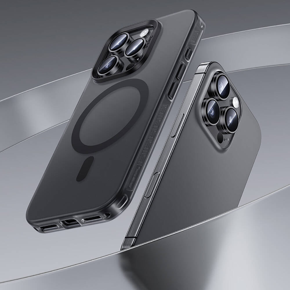 Apple iPhone 16 Pro Max Case M-Safe Charging Feature Benks Lucid Armor Cover Titanium-Gray 