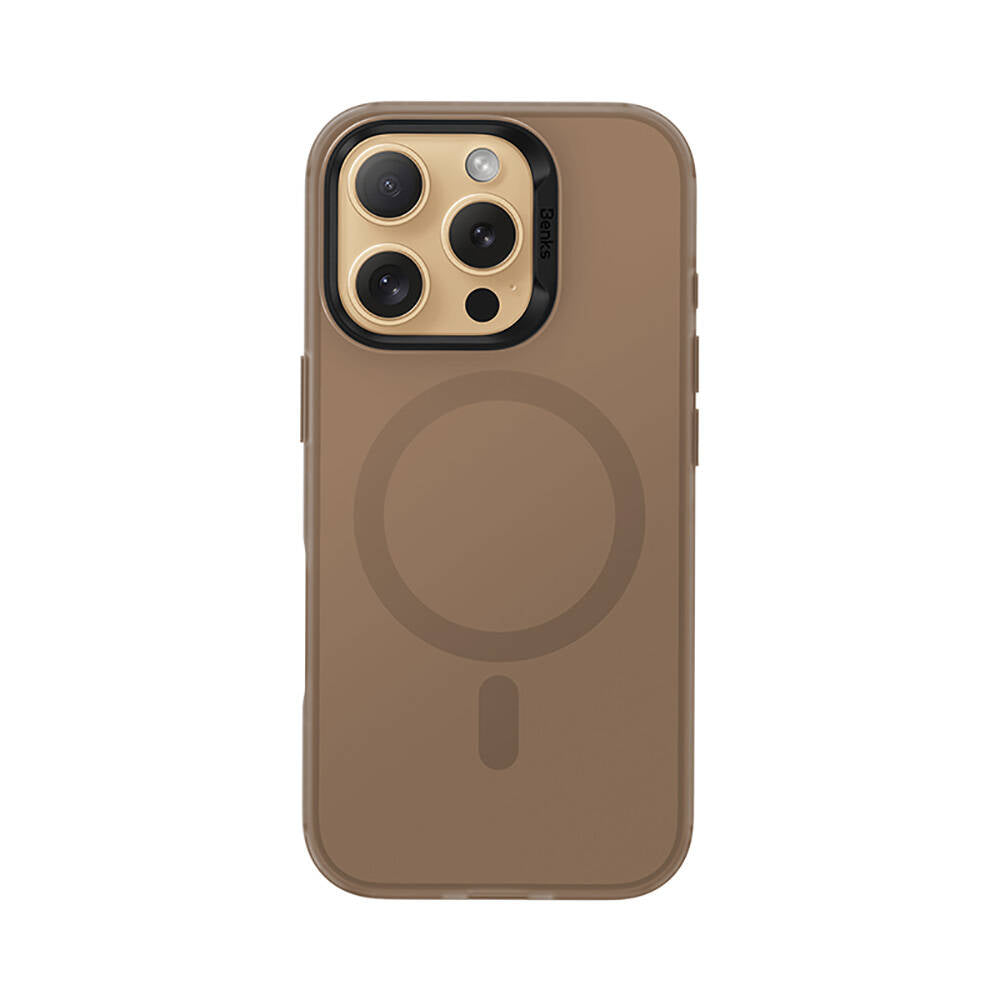 Apple iPhone 16 Pro Max Case M-Safe Charging Feature Benks Lucid Armor Cover Gold 
