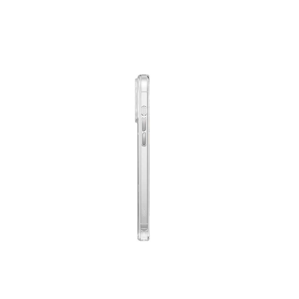 Apple iPhone 16 Pro Max Kılıf M-safe Şarj Özellikli Holografik Şeffaf Arka Yüzey Coehl Savon Kapak Şeffaf