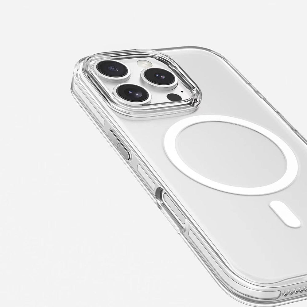 Apple iPhone 16 Pro Max Kılıf M-safe Şarj Özellikli Kamera Korumalı Zore Kripto Kapak Şeffaf