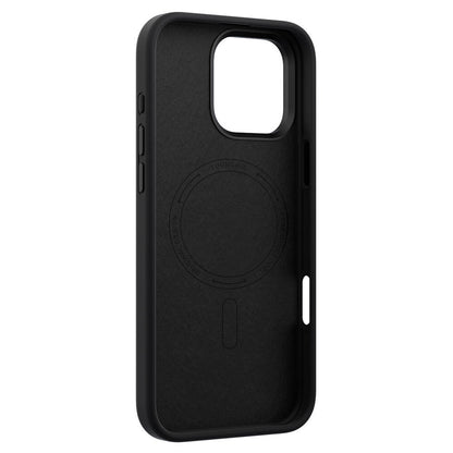 Apple iPhone 16 Pro Max Kılıf M-safe Şarj Özellikli Kamera Standlı Youngkit Bitty Cream Kapak Siyah