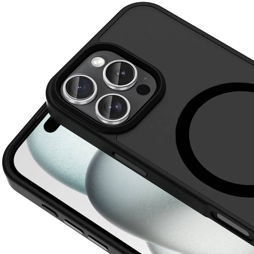 Apple iPhone 16 Pro Max Kılıf M-safe Şarj Özellikli Mat Arka Yüzey Zore Sio Kapak Lila