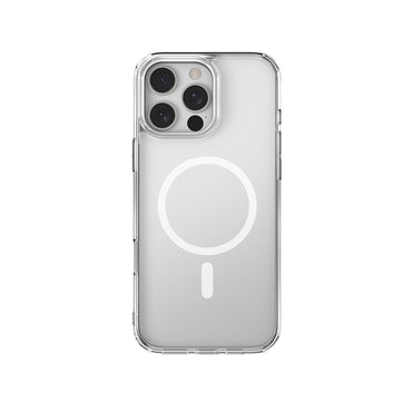 Apple iPhone 16 Pro Max Kılıf M-safe Şarj Özellikli Raptic Crystal M-safe Serisi Şeffaf Kapak Şeffaf