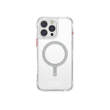Apple iPhone 16 Pro Max Kılıf M-safe Şarj Özellikli Şeffaf Airbag Tasarımlı Skinarma Saido Kapak
