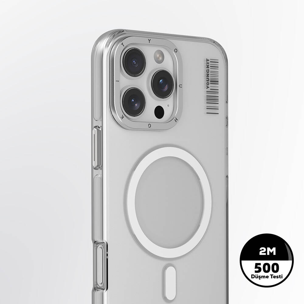 Apple iPhone 16 Pro Max Case Transparent with M-safe Charging Feature Youngkit Crystal Shield Series Cover Transparent 