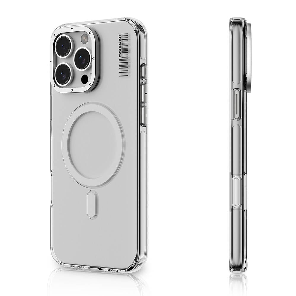 Apple iPhone 16 Pro Max Case Transparent with M-safe Charging Feature Youngkit Crystal Shield Series Cover Transparent 