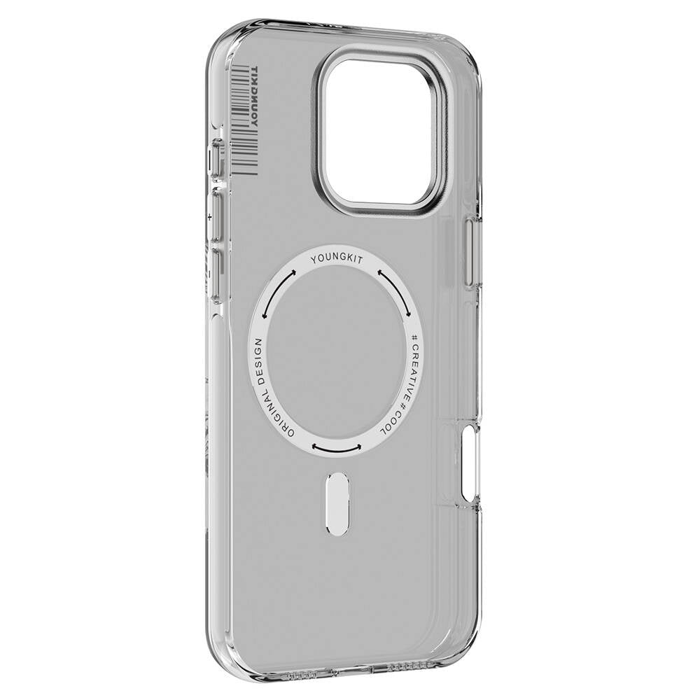 Apple iPhone 16 Pro Max Case Transparent with M-safe Charging Feature Youngkit Crystal Shield Series Cover Transparent 