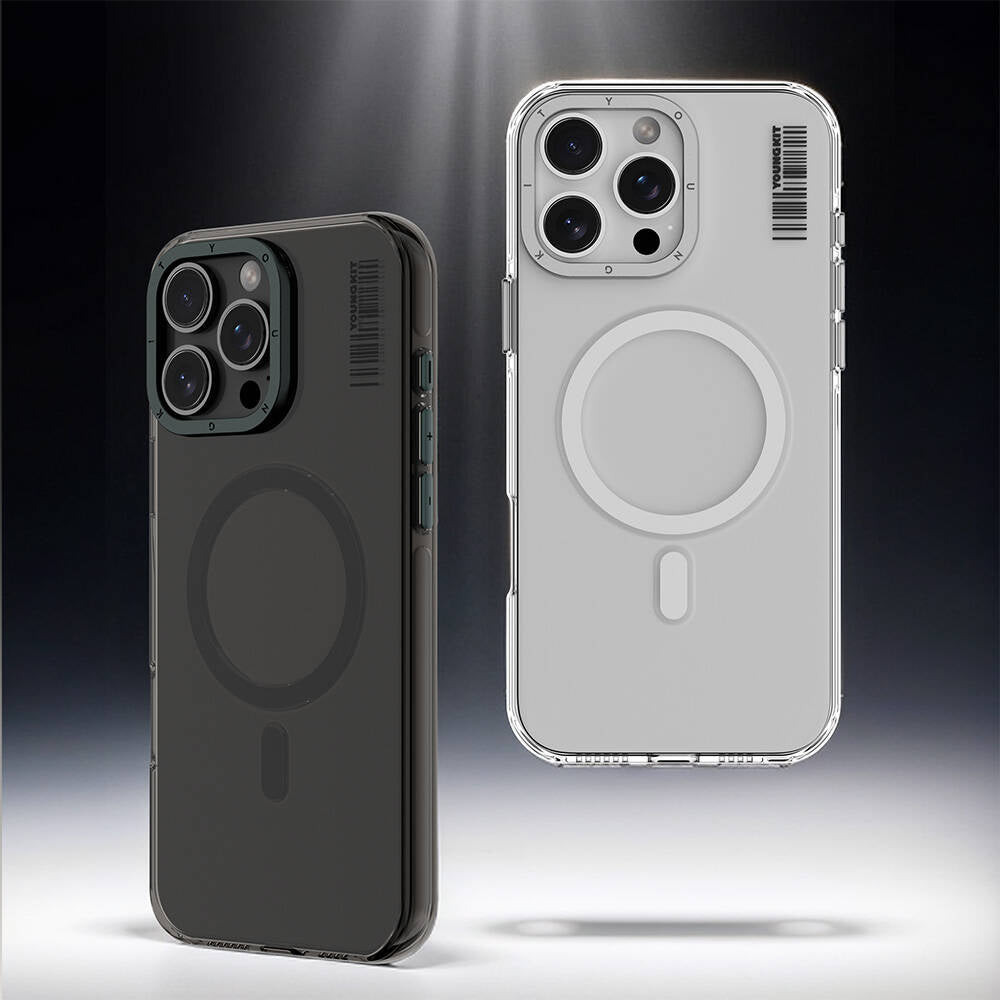 Apple iPhone 16 Pro Max Case Transparent with M-safe Charging Feature Youngkit Crystal Shield Series Cover Transparent 