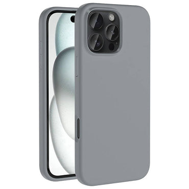 Apple iPhone 16 Pro Max Kılıf M-safe Şarj Özellikli Sıvı Teknolojili Silinebilir Sert Zore Kivi Kapak