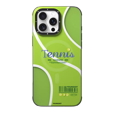 Apple iPhone 16 Pro Max Kılıf M-safe Şarj Özellikli Spor Tasarımlı Youngkit Dynamic Serisi Kapak Beyaz-Siyah