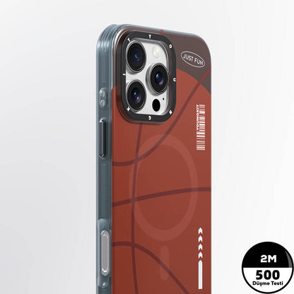 Apple iPhone 16 Pro Max Kılıf M-safe Şarj Özellikli Spor Tasarımlı Youngkit Dynamic Serisi Kapak Beyaz-Siyah