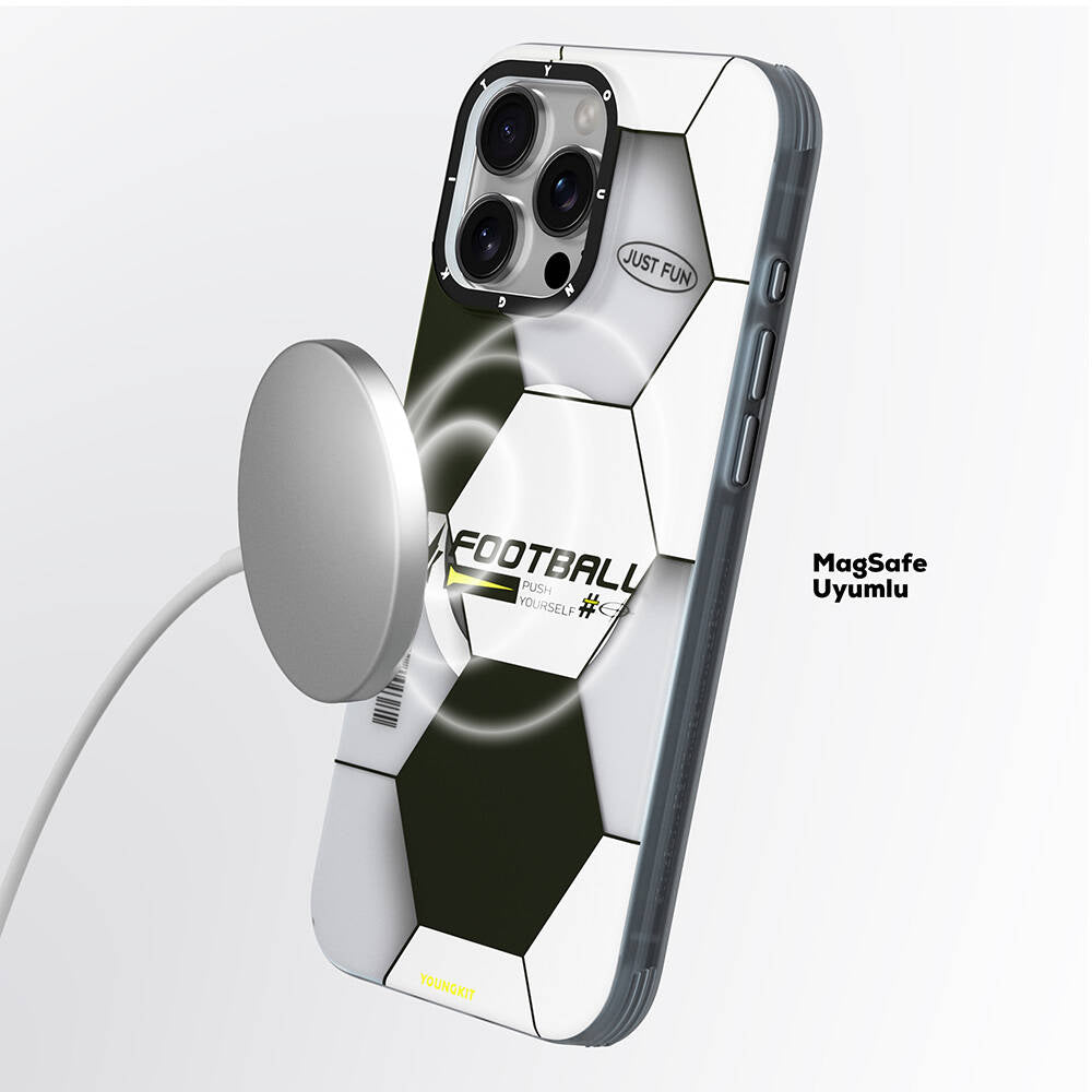 Apple iPhone 16 Pro Max Kılıf M-safe Şarj Özellikli Spor Tasarımlı Youngkit Dynamic Serisi Kapak Kahverengi