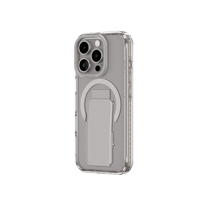 Apple iPhone 16 Pro Max Kılıf M-safe Şarj Özellikli Standlı Amazingthing Titan Pro Plus Kapak Gri