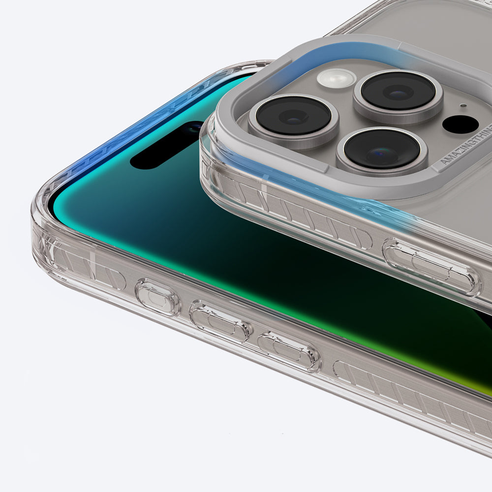Apple iPhone 16 Pro Max Kılıf M-safe Şarj Özellikli Standlı Amazingthing Titan Pro Plus Kapak Siyah