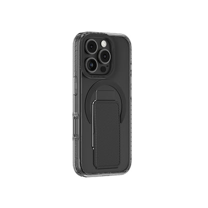 Apple iPhone 16 Pro Max Kılıf M-safe Şarj Özellikli Standlı Amazingthing Titan Pro Plus Kapak Siyah