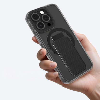 Apple iPhone 16 Pro Max Kılıf M-safe Şarj Özellikli Standlı Amazingthing Titan Pro Plus Kapak Siyah