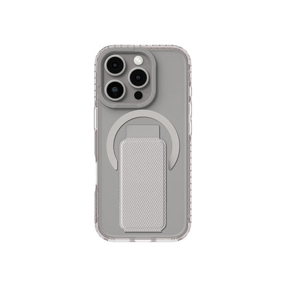 Apple iPhone 16 Pro Max Kılıf M-safe Şarj Özellikli Standlı Amazingthing Titan Pro Plus Kapak Gri
