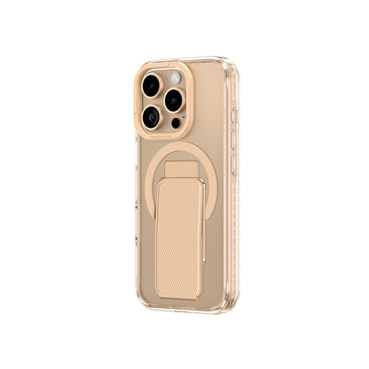 Apple iPhone 16 Pro Max Kılıf M-safe Şarj Özellikli Standlı Amazingthing Titan Pro Plus Kapak Rose Gold