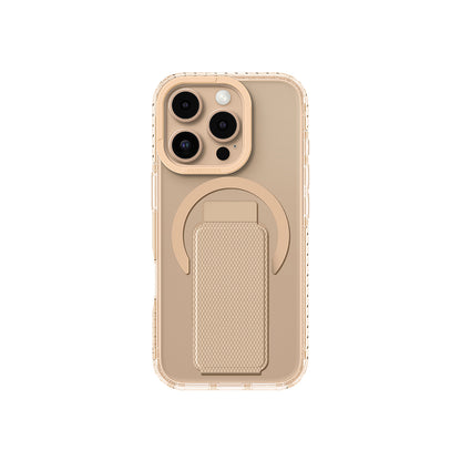 Apple iPhone 16 Pro Max Kılıf M-safe Şarj Özellikli Standlı Amazingthing Titan Pro Plus Kapak Rose Gold