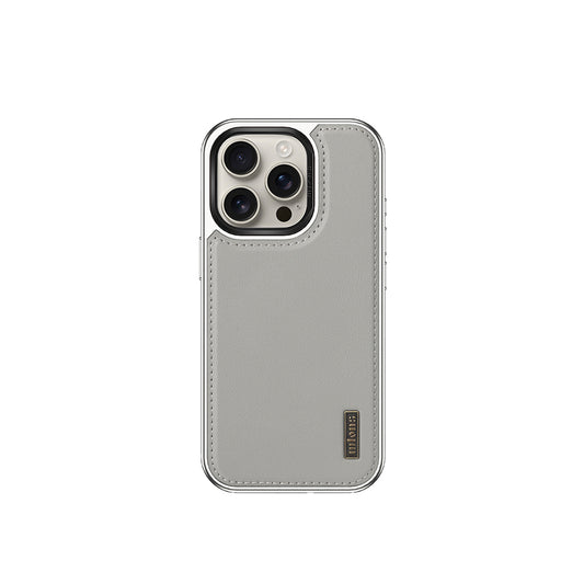 Apple iPhone 16 Pro Max Kılıf M-safe Şarj Özellikli Standlı Leto Kapak Gri