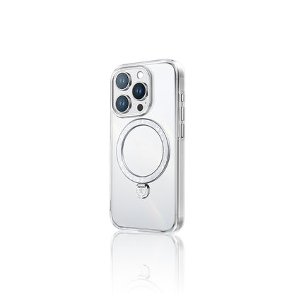 Apple iPhone 16 Pro Max Kılıf M-safe Şarj Özellikli Standlı Pynana Dancing Streamer Serisi Kapak Mor