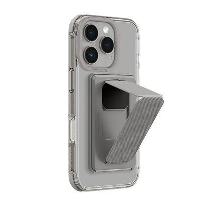 Apple iPhone 16 Pro Max Kılıf M-safe Şarj Özellikli Standlı Set Amazingthing Omni Adventure Serisi Kapak Gri