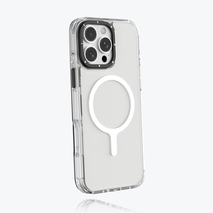 Apple iPhone 16 Pro Max Kılıf M-safe Şarj Özellikli YoungKit Crystal Color Serisi Kapak Sarı