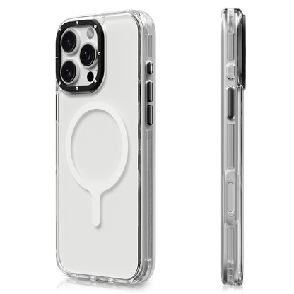 Apple iPhone 16 Pro Max Kılıf M-safe Şarj Özellikli YoungKit Crystal Color Serisi Kapak Şeffaf