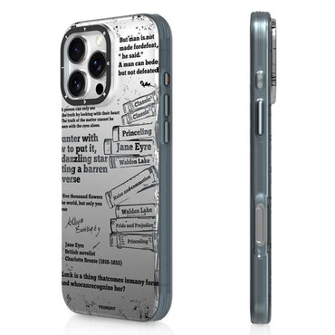 Apple iPhone 16 Pro Max Kılıf M-safe Şarj Özellikli Youngkit Literary Serisi Classic Kapak Gri