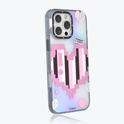 Apple iPhone 16 Pro Max Kılıf M-safe Şarj Özellikli Youngkit Love Serisi Kapak Yeşil